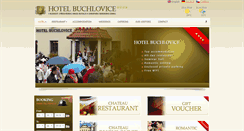 Desktop Screenshot of hotelbuchlovice.cz